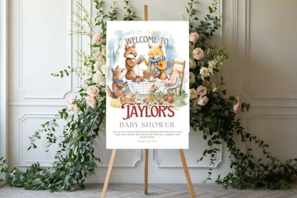 Baby Shower Welcome Sign Template 110