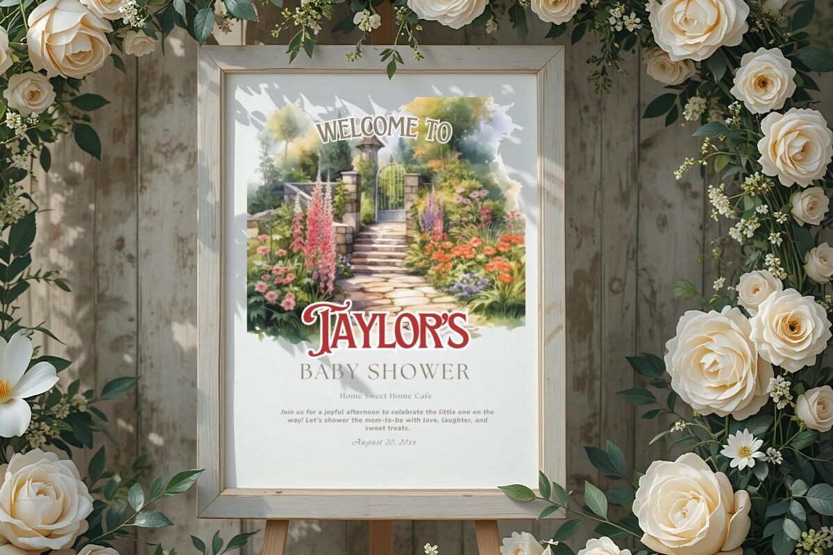 Baby Shower Welcome Sign Template 112