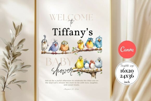 Baby Shower Welcome Sign Template 114