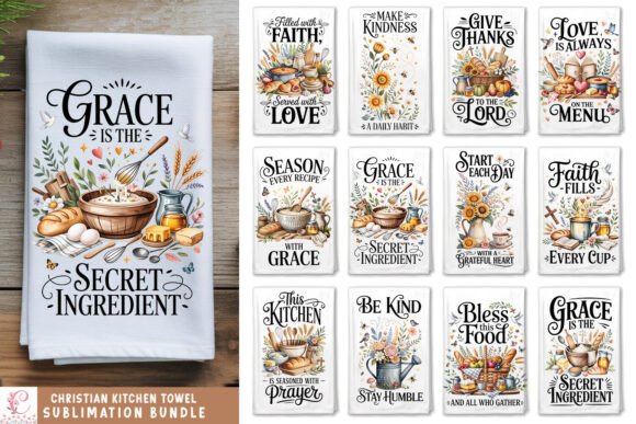Christian Kitchen Towel Sublimation Bund