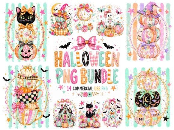 Coquette Halloween PNG Bundle Spooky PNG