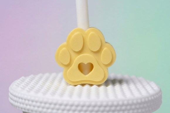 Dog Paw Print Straw Topper STL | 3 Sizes for Tumblers & Stanley Cups - Image 1