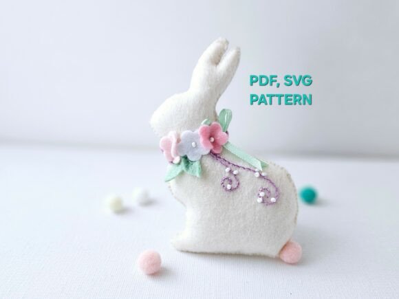 Easter Rabbit Sewing Pattern, Animals DI