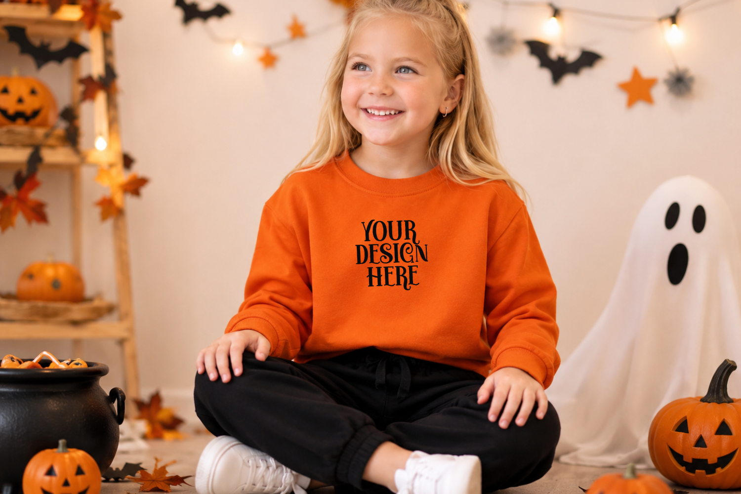 Halloween Gildan 18000B Kids Mockup