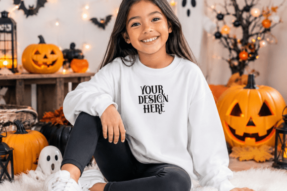 Halloween Gildan 18000B Kids Mockup