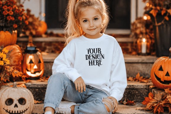 Halloween Gildan 18000B Kids Mockup