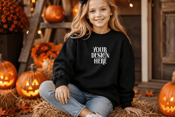 Halloween Gildan 18000B Kids Mockup