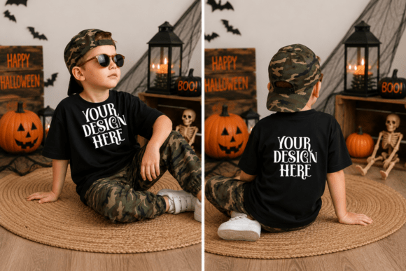 Halloween Gildan 5000B Kids Mockup