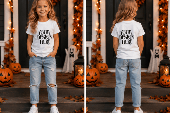 Halloween Gildan 5000B Kids Mockup