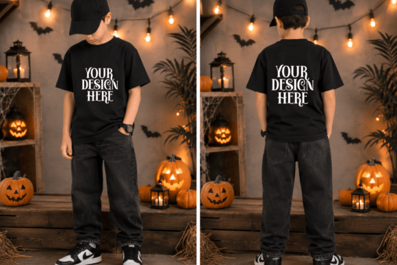 Halloween Gildan 5000B Kids Mockup