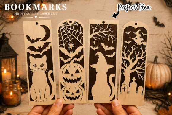 Halloween Laser Cut Bookmark Bundle