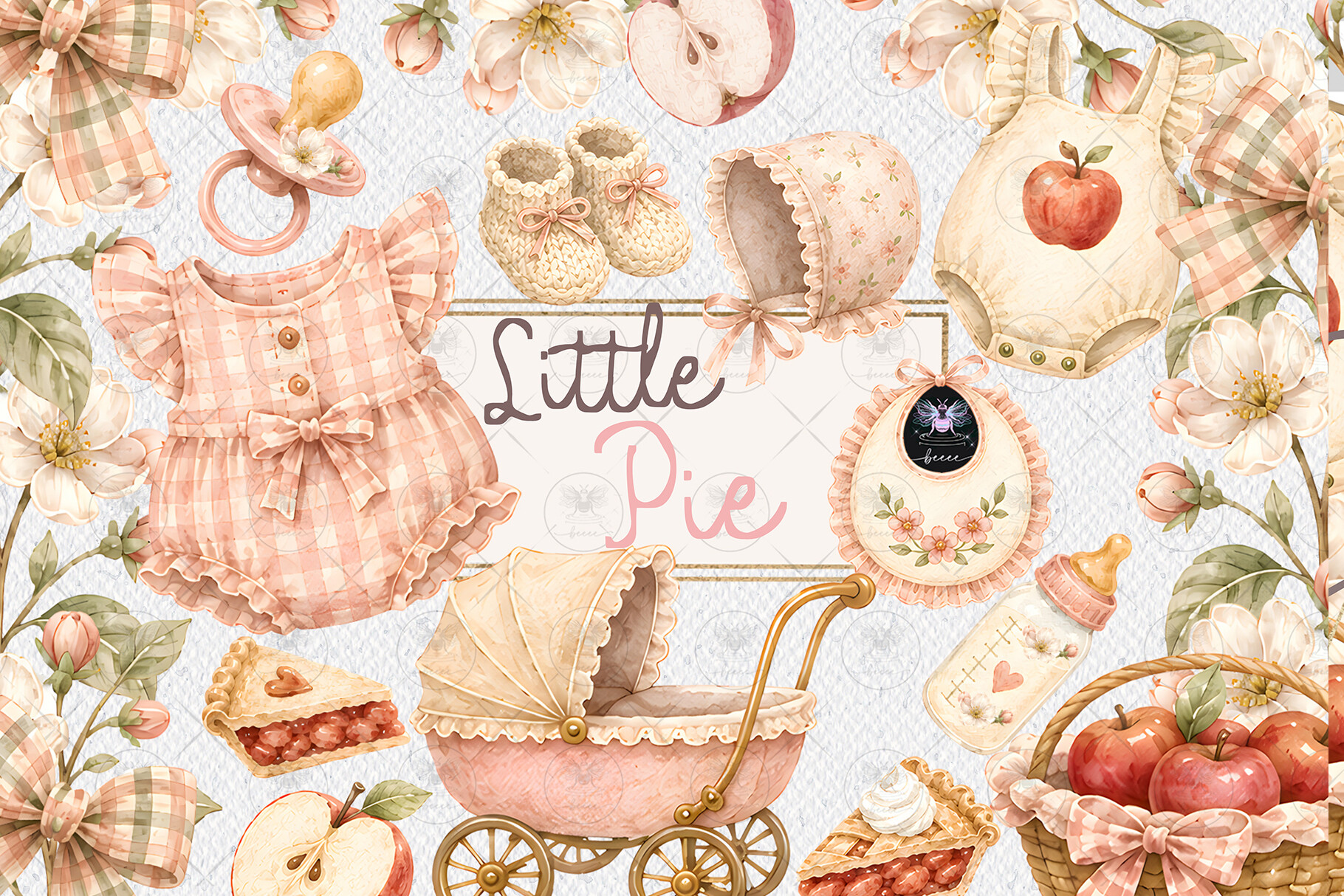 Little Pie Baby Autum Clipart