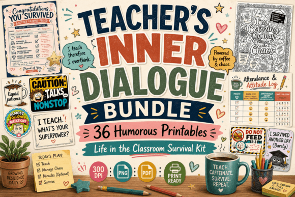 School Funny Printables & Stickers
