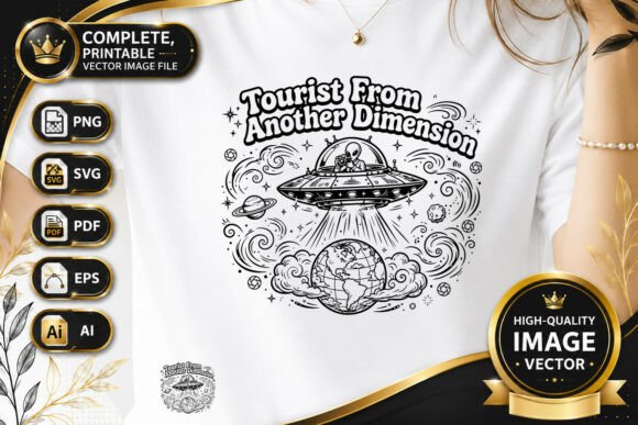 Tourist from Another Dimension T-Shirt