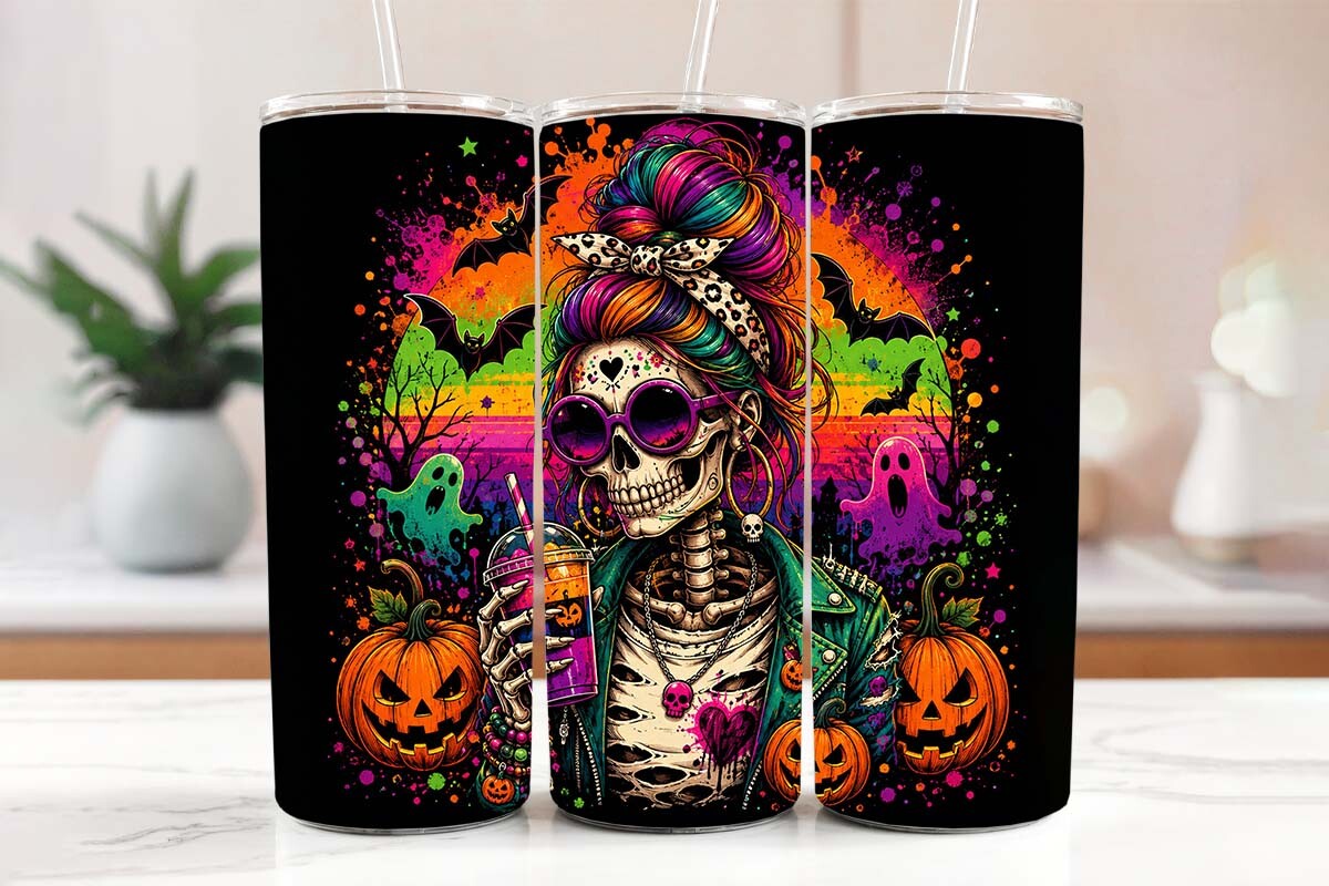 Witchy Halloween Tumbler Wrap 20oz