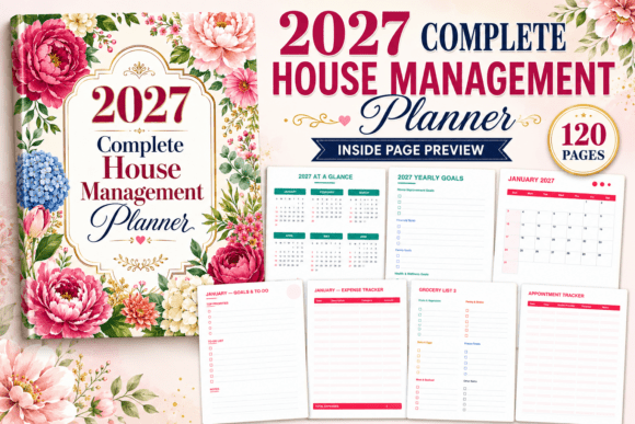 2027 Complete House Management Planner