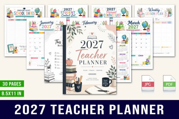 2027 Teacher Planner