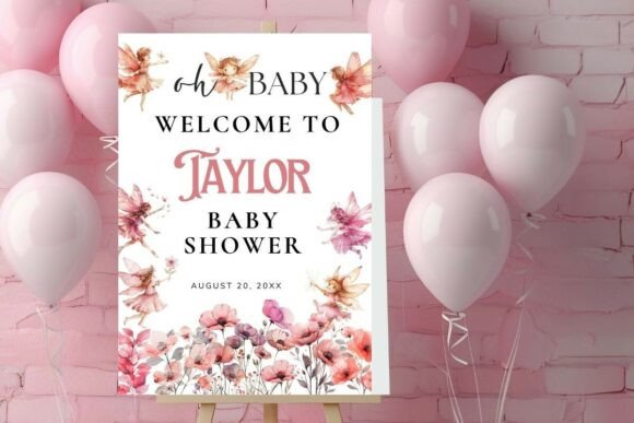 Baby Shower Welcome Sign Template 118