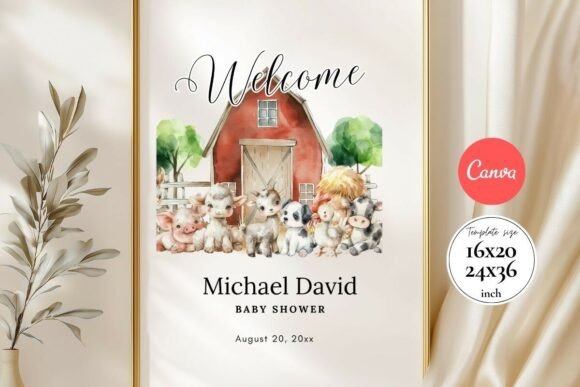 Baby Shower Welcome Sign Template 134
