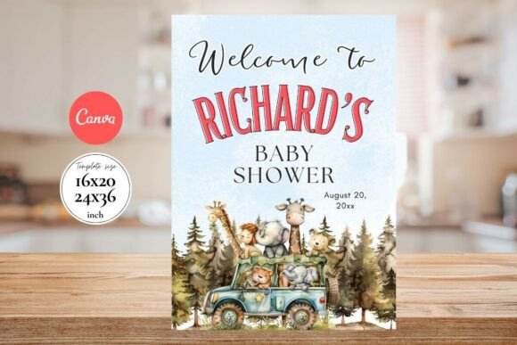 Baby Shower Welcome Sign Template 136