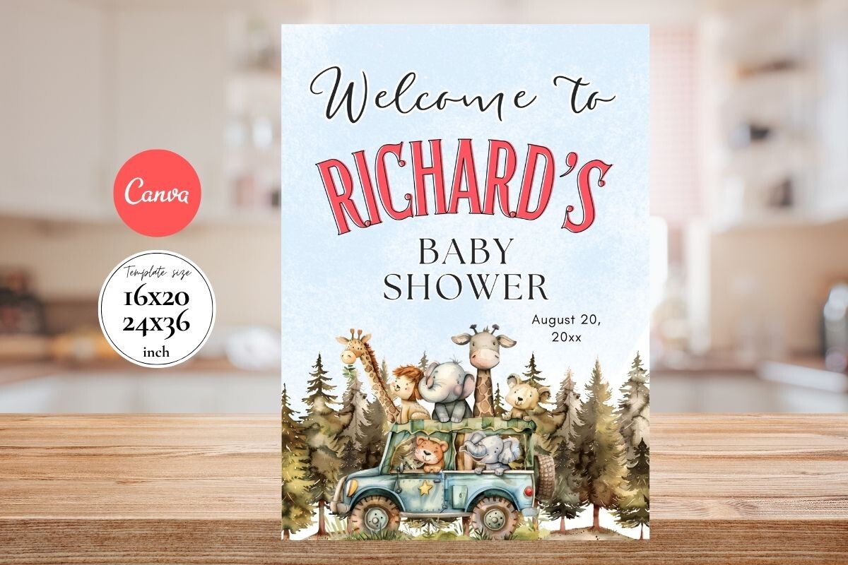 Baby Shower Welcome Sign Template 136