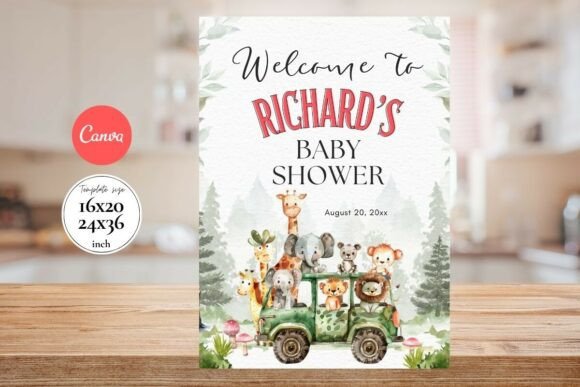 Baby Shower Welcome Sign Template 138