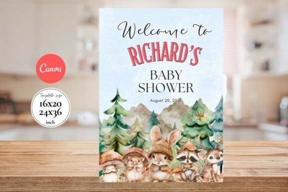 Baby Shower Welcome Sign Template 139