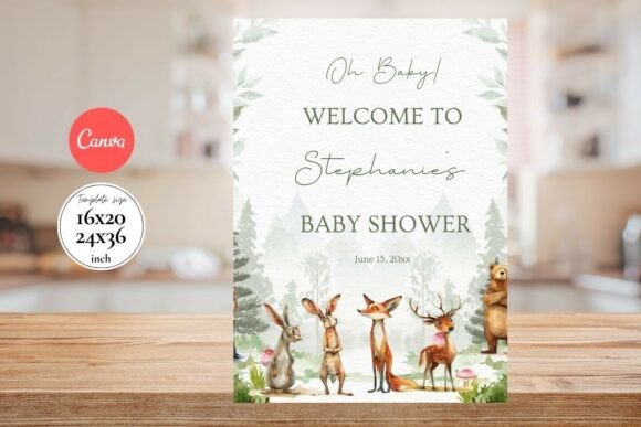 Baby Shower Welcome Sign Template 147