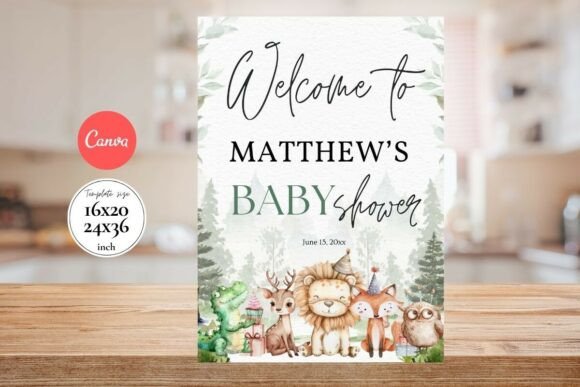 Baby Shower Welcome Sign Template 151