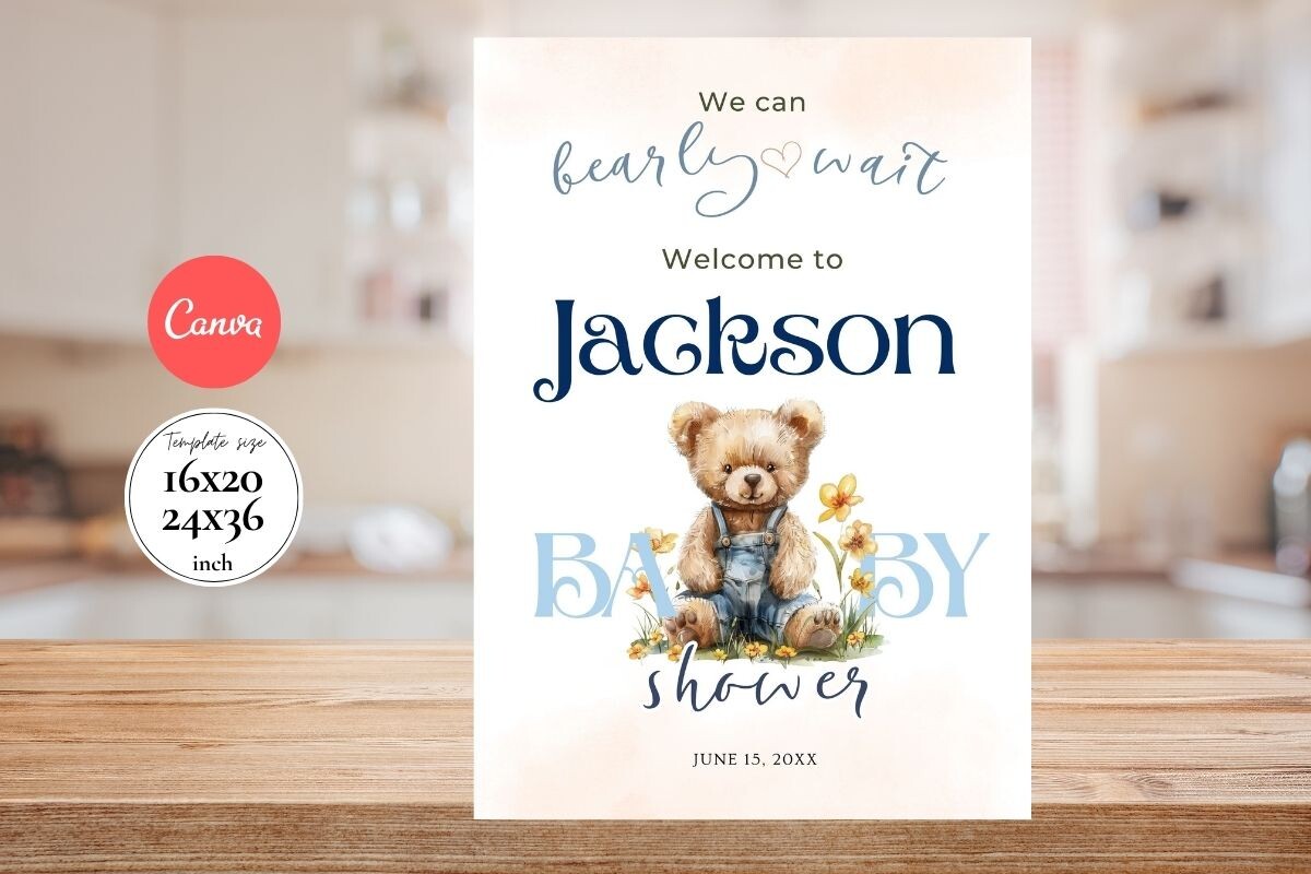 Baby Shower Welcome Sign Template 172