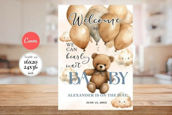 Baby Shower Welcome Sign Template 173