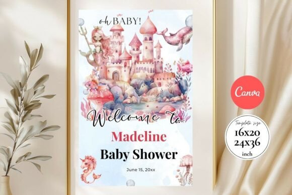Baby Shower Welcome Sign Template 174