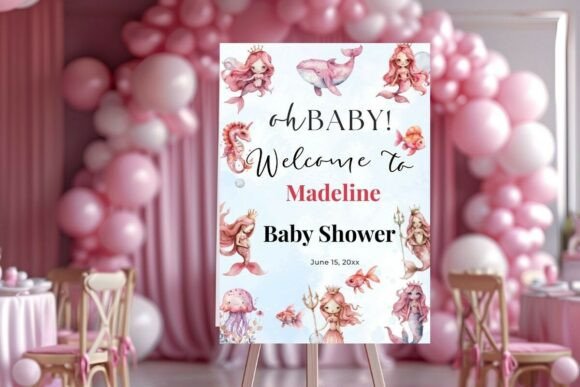 Baby Shower Welcome Sign Template 175