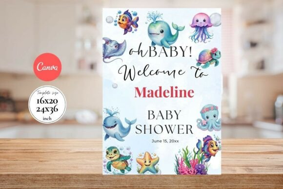 Baby Shower Welcome Sign Template 176