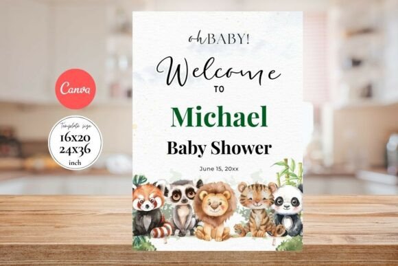 Baby Shower Welcome Sign Template 177