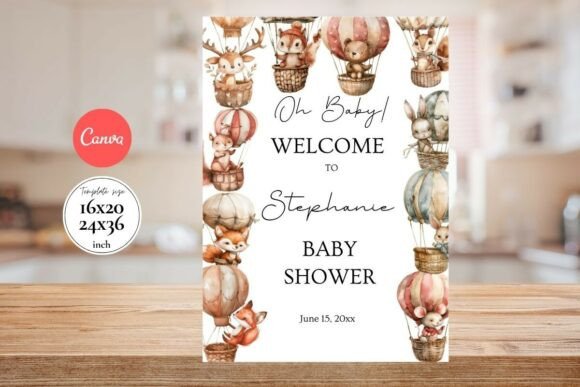 Baby Shower Welcome Sign Template 188