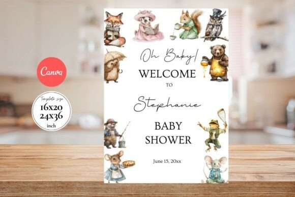 Baby Shower Welcome Sign Template 189