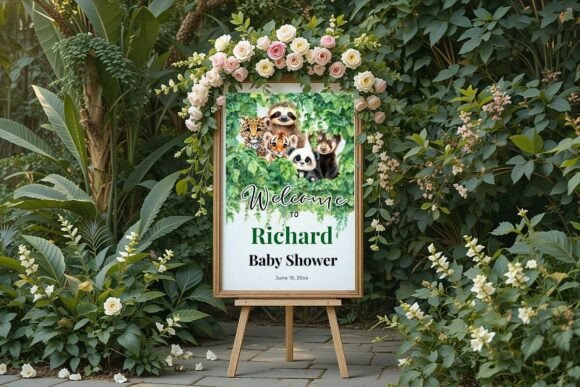 Baby Shower Welcome Sign Template 191