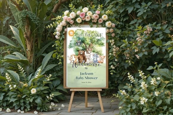 Baby Shower Welcome Sign Template 200