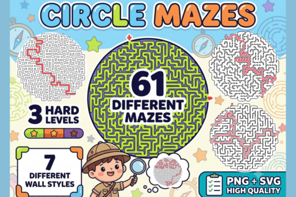 Circle Mazes 3 Hardness Levels