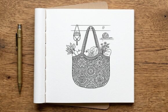 Crochet Produce Tote Bag Pattern - free crochet bag pattern