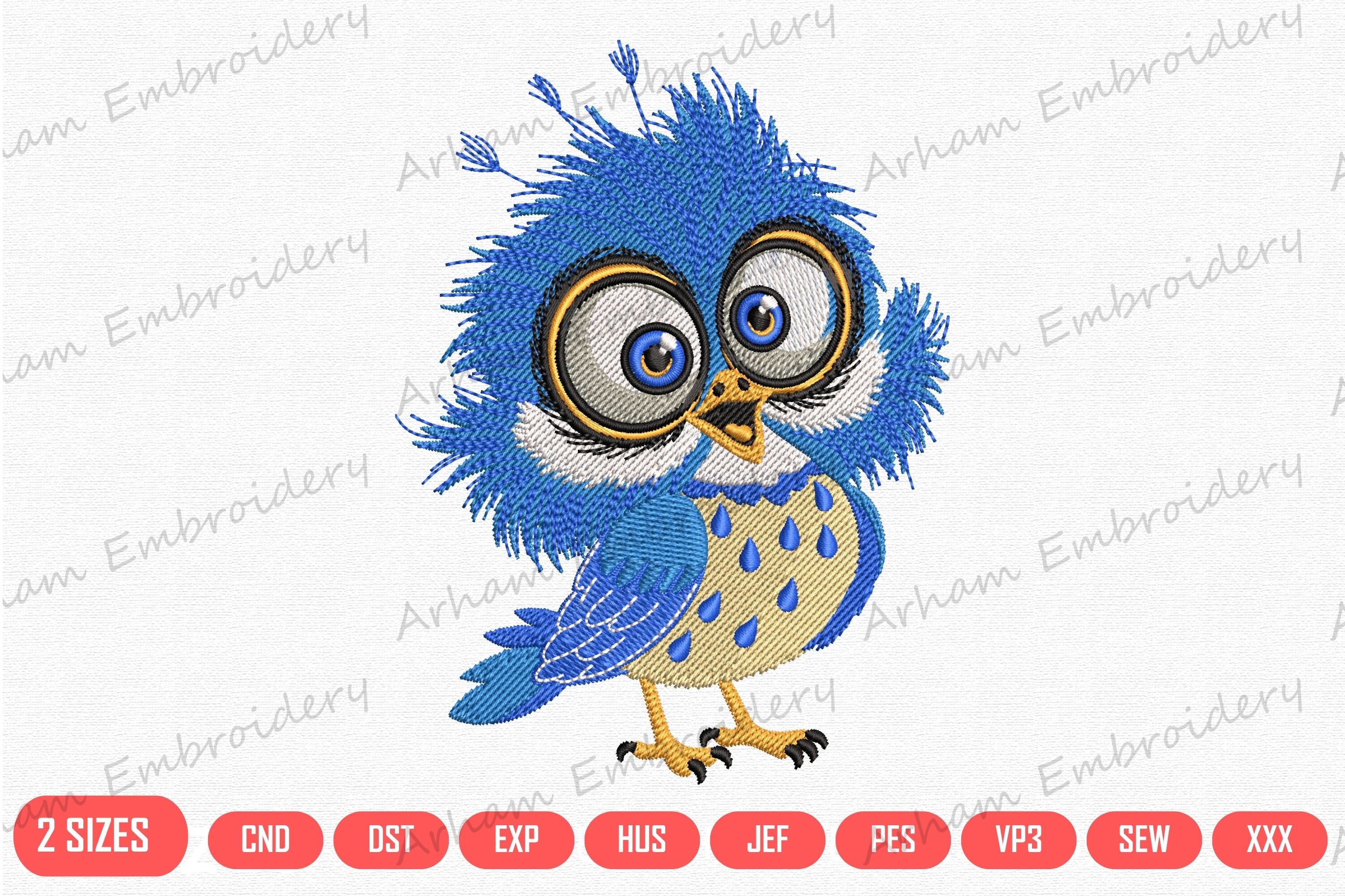 Cute Kawaii Blue Owl