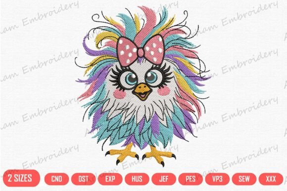 Cute Rainbow Chicken