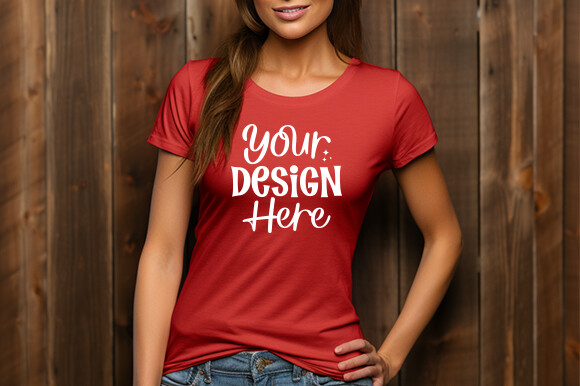 Fall Bella Canvas 3001 T-shirt Mockup
