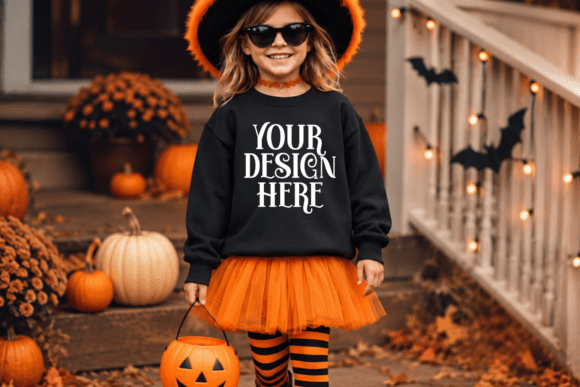 Halloween Gildan 18000B Mockup