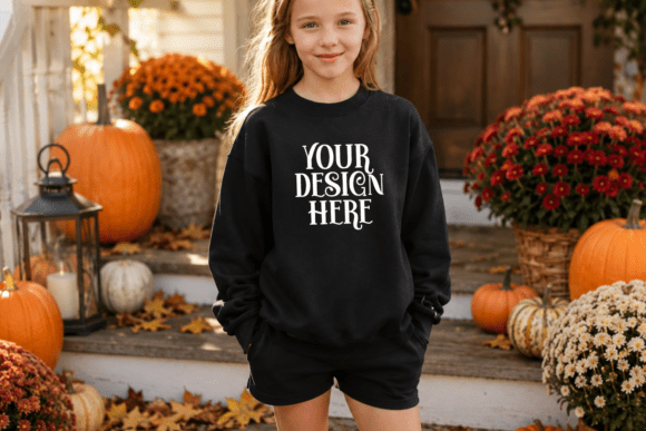 Halloween Gildan 18000B Mockup