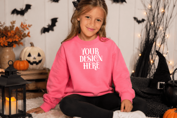 Halloween Gildan 18000B Mockup