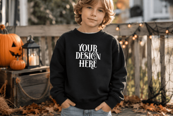 Halloween Gildan 18000B Mockup