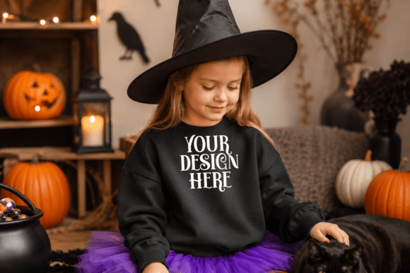 Halloween Gildan 18000B Mockup