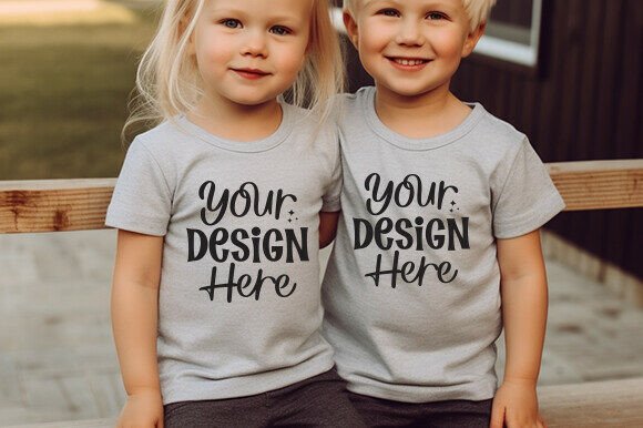 Kids Bella Canvas 3001T T-shirt Mockup